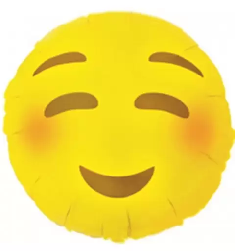 PALLONCINO FOIL SMILE EMOTICON SORRISO TIMIDO