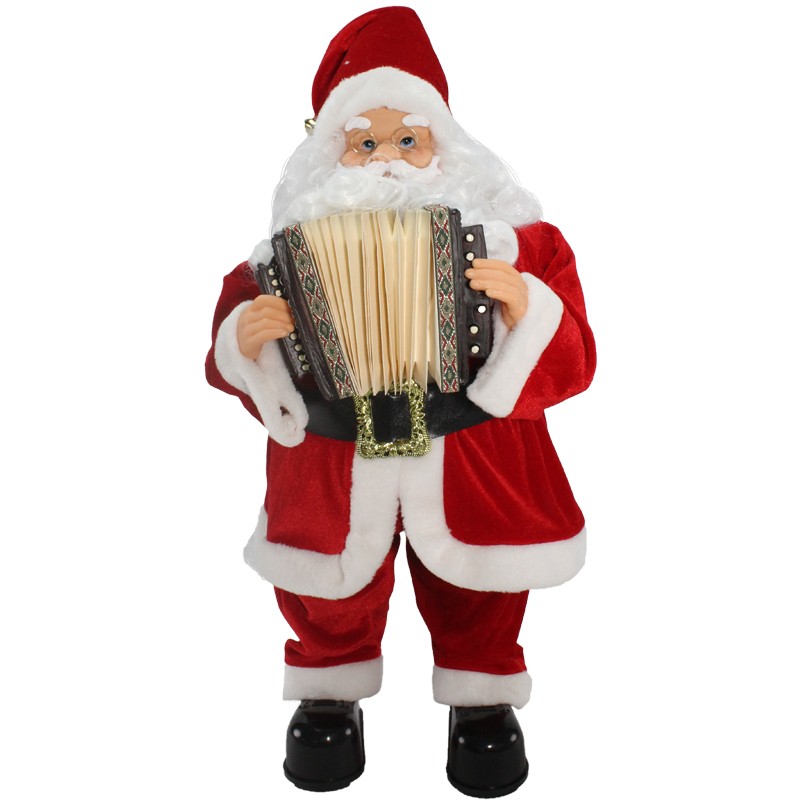 Babbo Natale con Fisarmonica - in piedi 0682