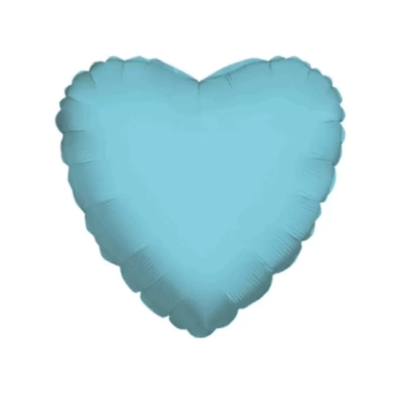 PALLONCINO FOIL CUORE CELESTE