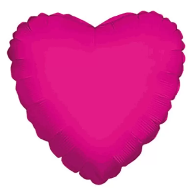 PALLONCINO FOIL CUORE FUCSIA