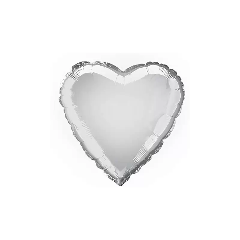 PALLONCINO FOIL CUORE SILVER