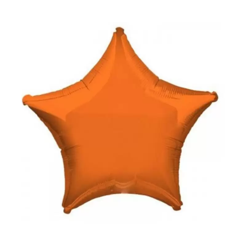 PALLONCINO FOIL STELLA ARANCIONE