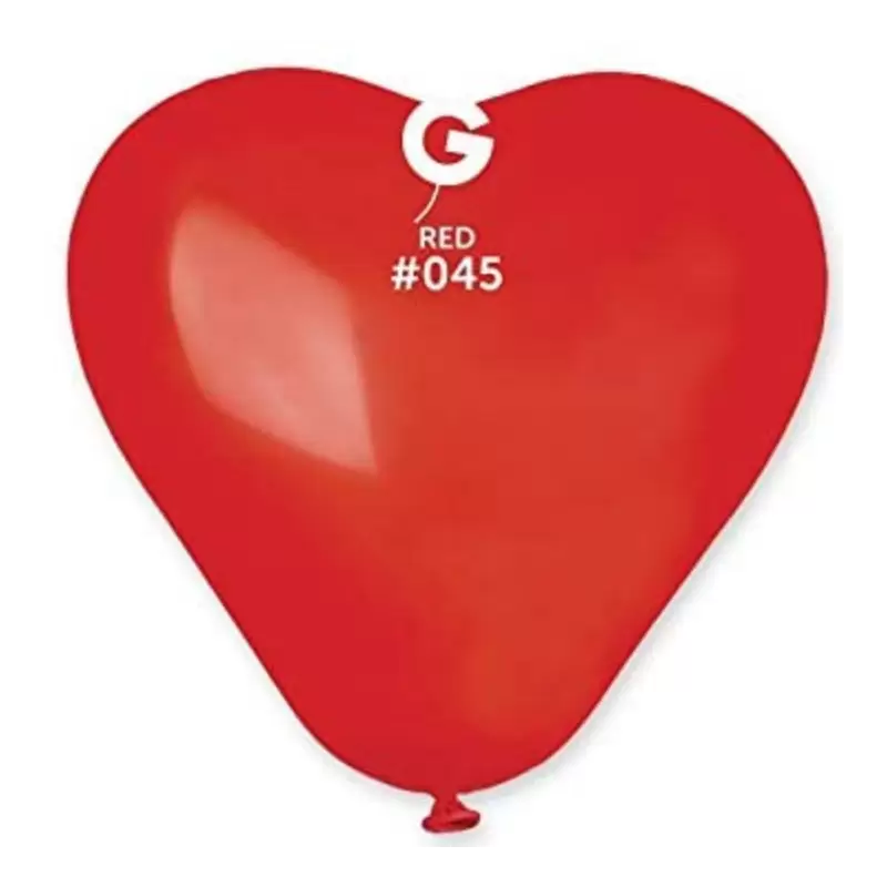 100 PALLONCINI CUORE ROSSO PICCOLI CR6/45 P32/28