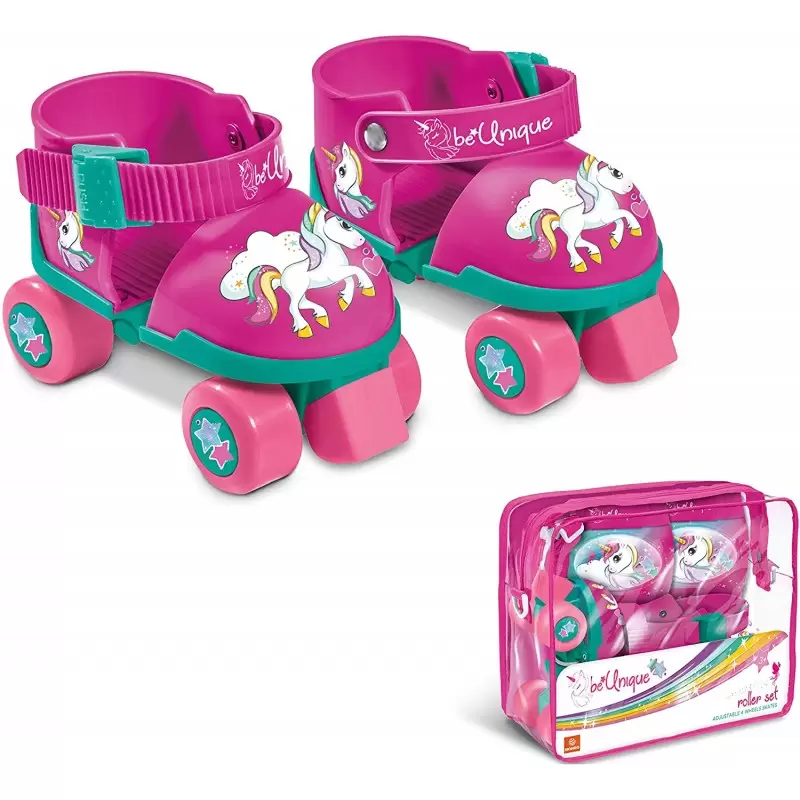 Pattini per Bambini unicorno + Protezioni, Regolabili, Taglia 22-29 28511
