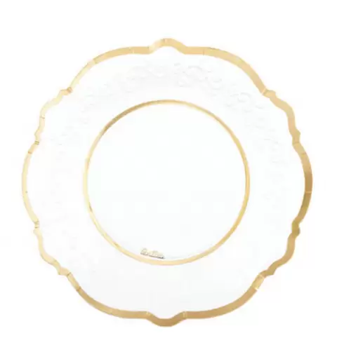 PIATTINI DESSERT ORO GOLD LIBERTY - 8 PZ