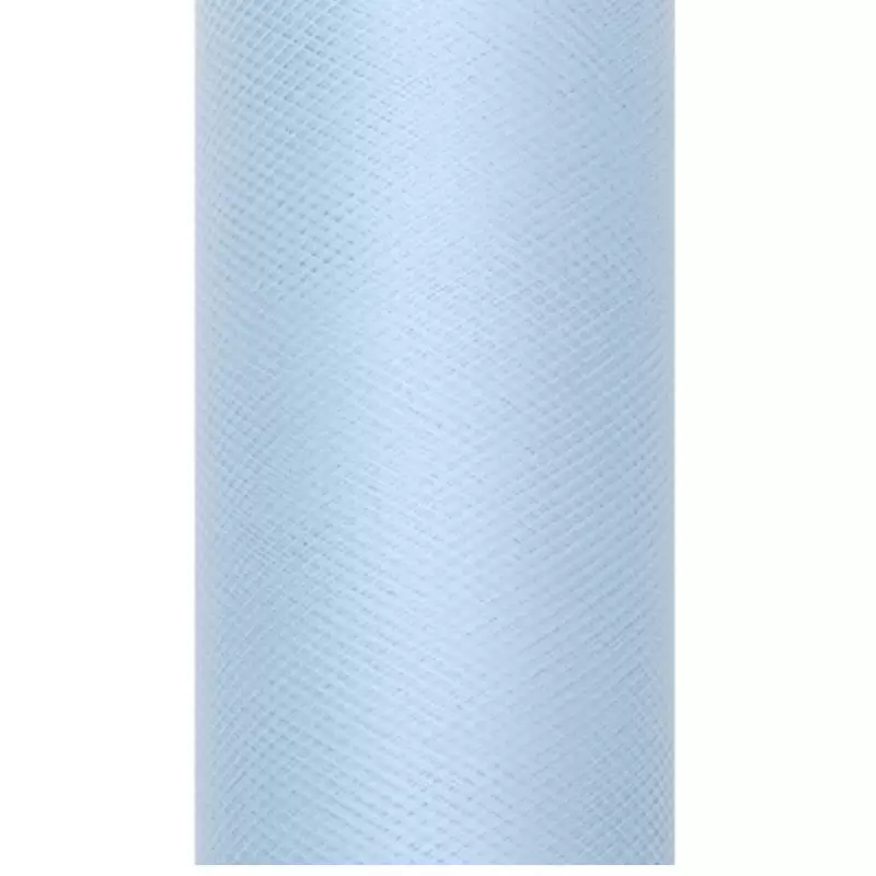 ROTOLO DI TULLE CELESTE 5 CM X 100 MT