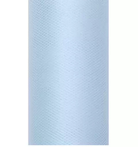 ROTOLO TULLE CELESTE 100 MT 12,5 CM