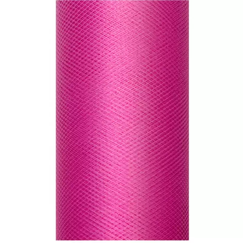 ROTOLO TULLE FUCSIA 100 MT 12,5 CM