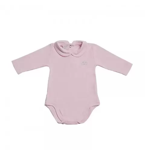Body neonata mod. polo manica lunga rosa AF3638 Tg 24 mesi