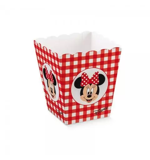 Contenitore caramelle pop corn Minnie - misura piccola 10 pz