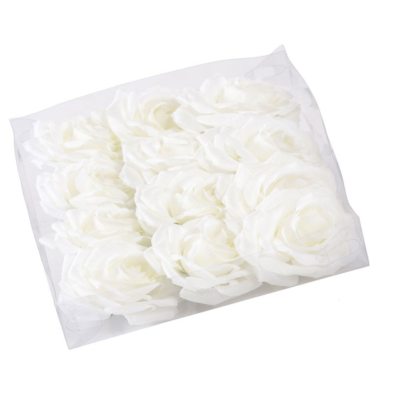 IRPot Bianco 12 pz Rose Artificiali Vari Colori A15637 