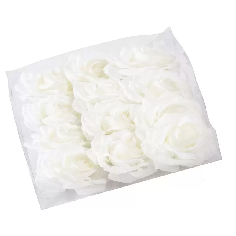 12 ROSE BIANCHE ARTIFICIALI