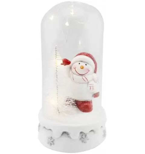 CAMPANA DI VETRO NATALIZIA CON LUCI- SOGGETTI ASSORTITI