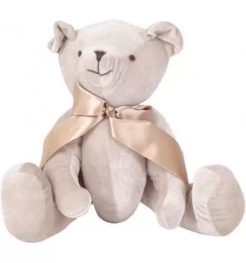 ORSETTO PELUCHE CHAMPAGNE DI VELLUTO 40 CM
