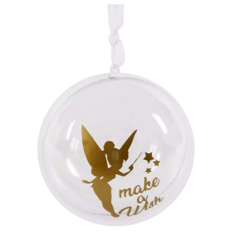 PALLINA NATALIZIA IN PLEXIGLASS FATINA PERSONALIZZABILE