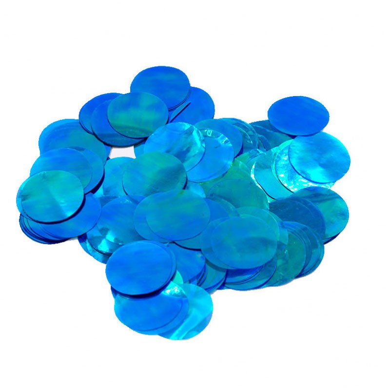 Coriandoli - Confetti blu iridescenti metallizzati per Palloncini 2,3 cm 15 g. 983249