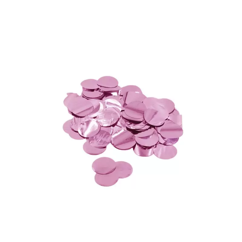 Coriandoli - Confetti rosa chiaro metallizzati per Palloncini 2,3 cm 15 g. 988948