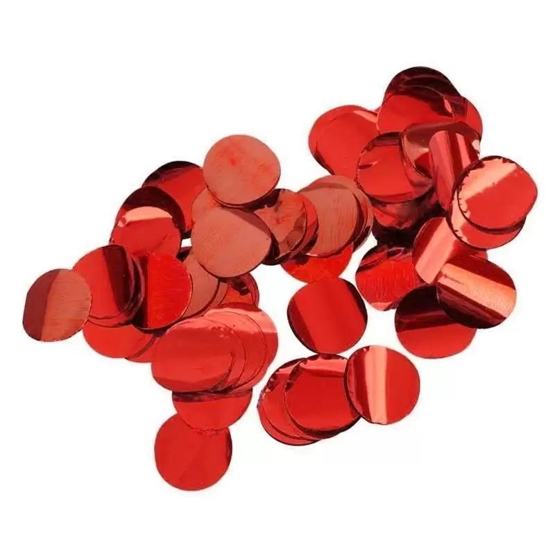Coriandoli - Confetti rossi metallizzati per Palloncini 2,3 cm 15 g. 988078