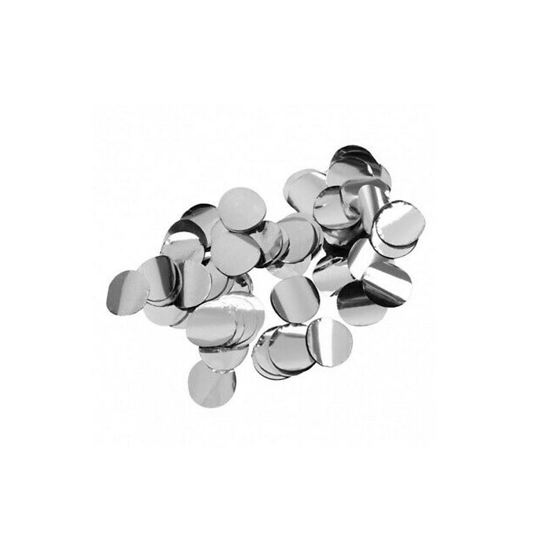 Coriandoli - Confetti silver grigio  metallizzati per Palloncini 2,3 cm 15 g. 988085