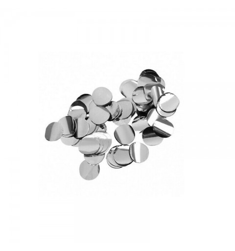 Coriandoli - Confetti silver grigio  metallizzati per Palloncini 2,3 cm 15 g. 988085