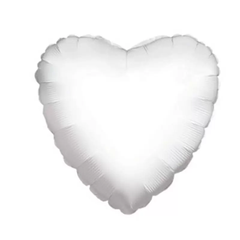5 MINI SHAPE CUORE BIANCO 23 CM