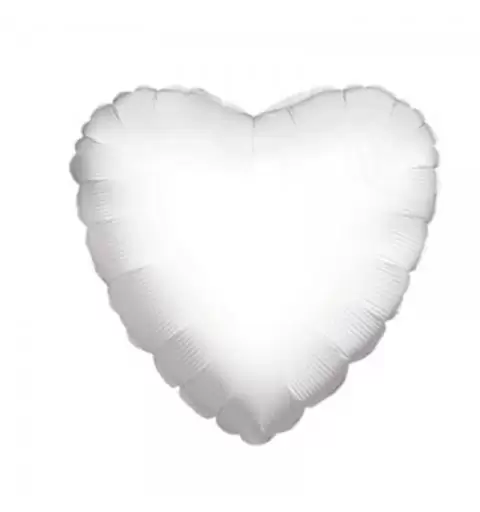 5 MINI SHAPE CUORE BIANCO 23 CM