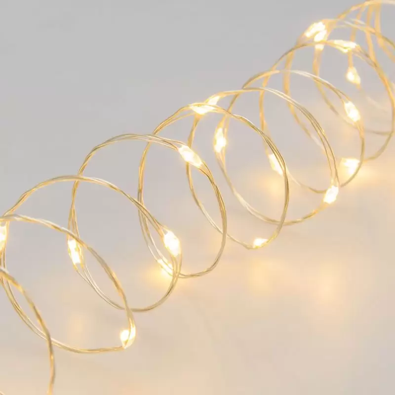 ghirlanda 320 micro led luce calda 725524 360721
