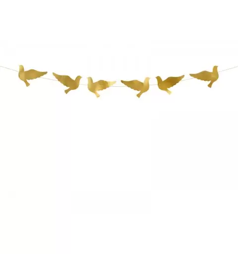 GHIRLANDA COLOMBE ORO METALLIC