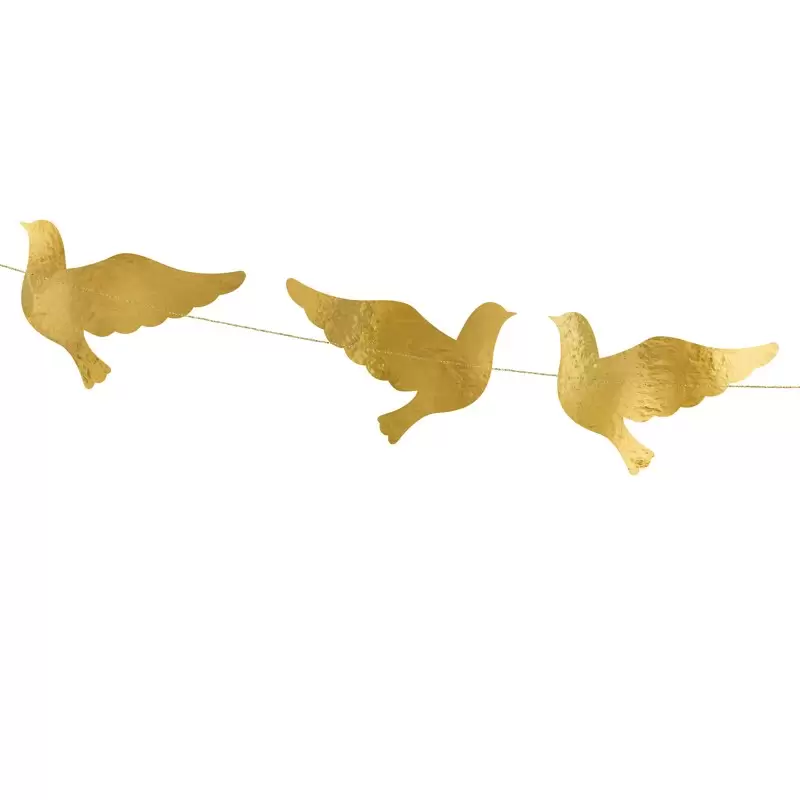 GHIRLANDA COLOMBE ORO METALLIC