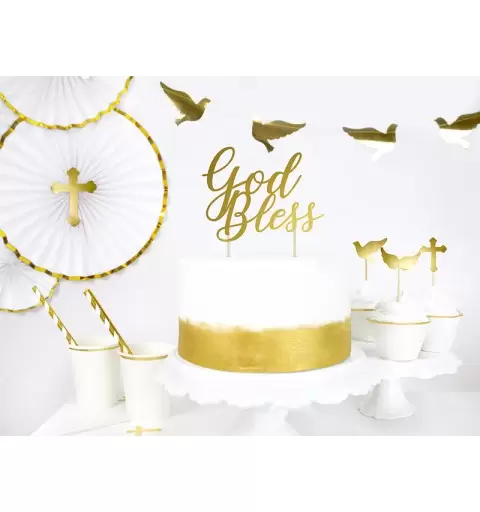 GHIRLANDA COLOMBE ORO METALLIC
