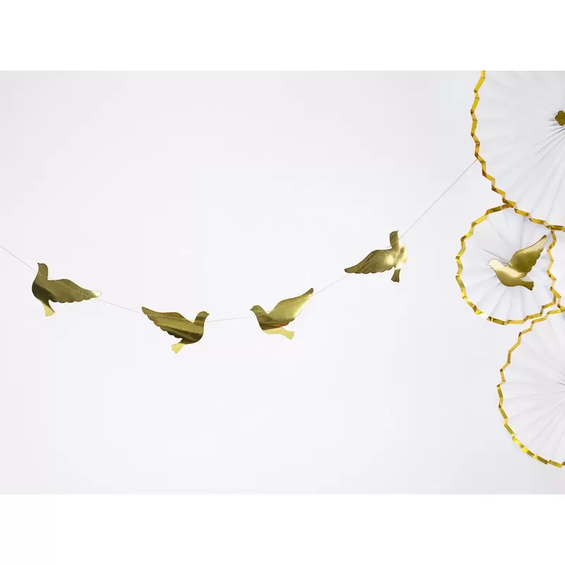 GHIRLANDA COLOMBE ORO METALLIC