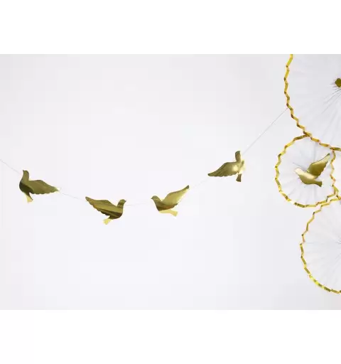 GHIRLANDA COLOMBE ORO METALLIC