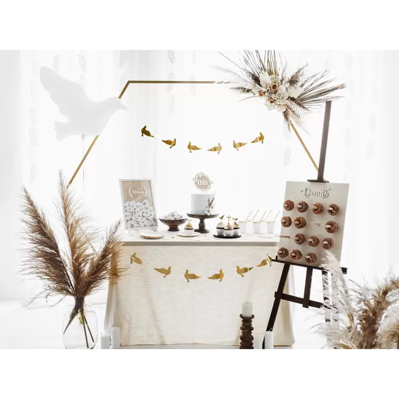 GHIRLANDA COLOMBE ORO METALLIC