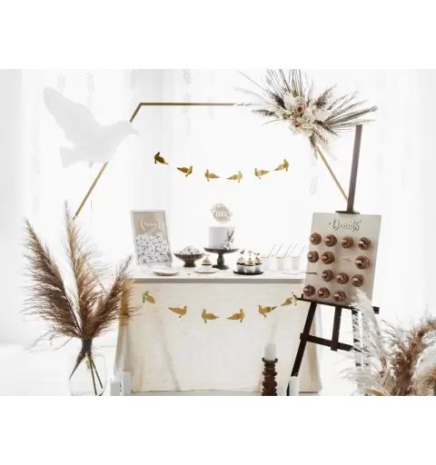 GHIRLANDA COLOMBE ORO METALLIC