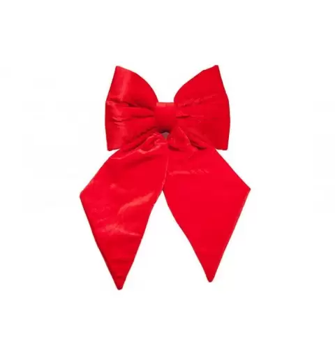 Fiocco Decorativo in Velluto Rosso 30 CM Natale 18823/R