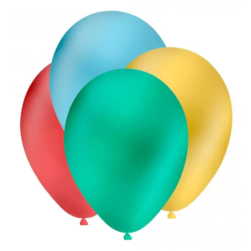 Palloncini metallizzati 9 25 cm multicolor GM90 100 pz.