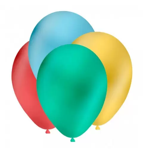 Palloncini metallizzati 9 25 cm multicolor GM90 100 pz.