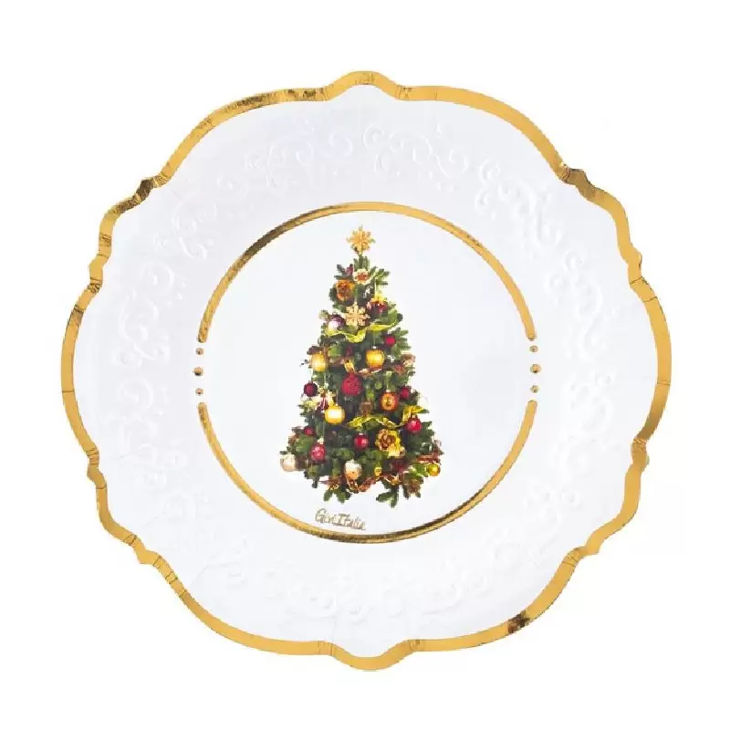 Piatti Natalizi Christmas Liberty 21 cm 8 pz - 640.92