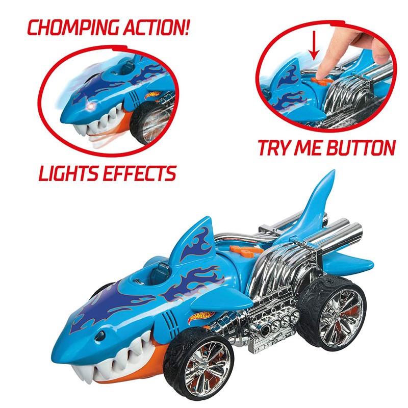 Hot Wheels Monster Action Monster Action SHARKRUISER  macchina a frizione  per bambini luci e suoni 51204