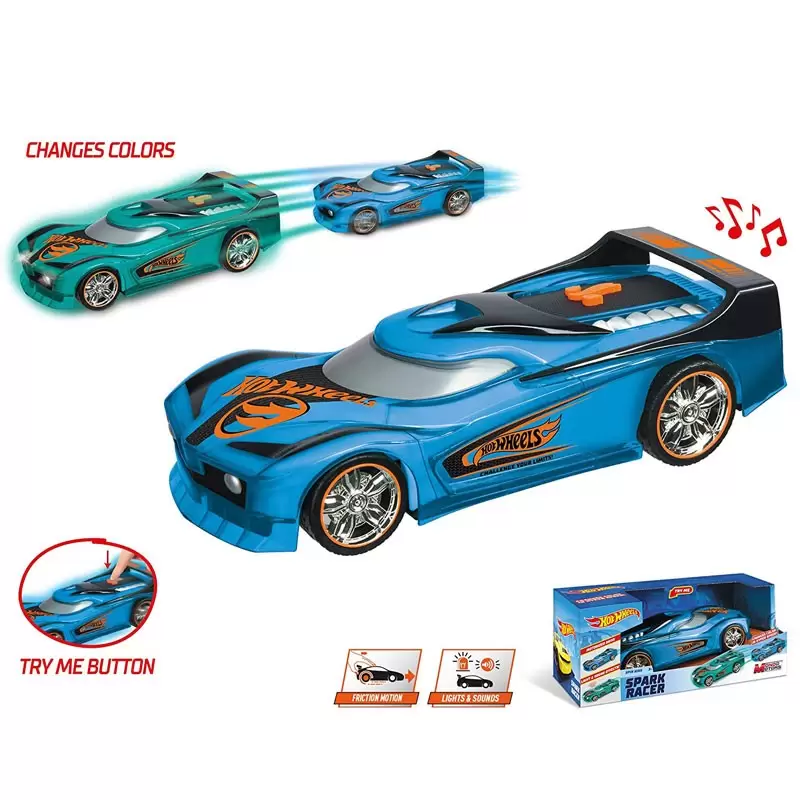 Hot Wheels Spark Racers Spin King macchina a frizionei luci e suoni 5119897