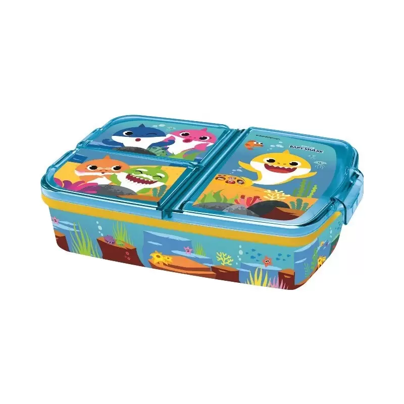 Lunch Box Portamerenda 3 scomparti baby Shark13520