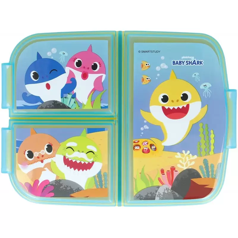 Lunch Box Portamerenda 3 scomparti baby Shark13520