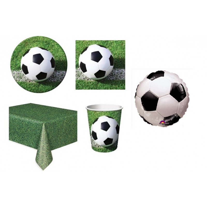 KIT N.10  - KIT COMPLEANNO CALCIO + PALLONCINO FOIL
