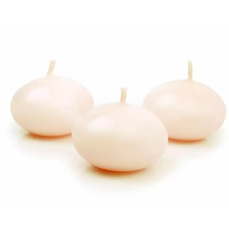 20 Candele galleggianti Decorative Cera avorio 4.5 X 3 cm 53705