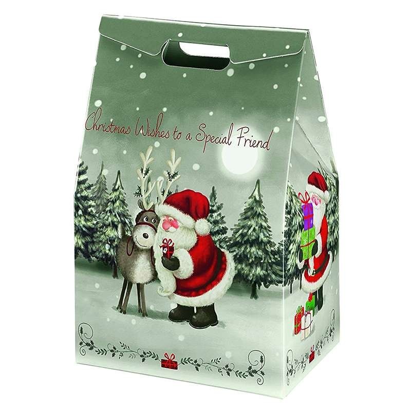 Regali originali per lui, scatola con regalo natalizio, calze morbide di  renna, nastr…