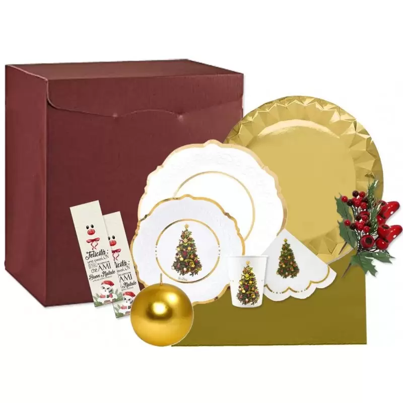 SET TAVOLA NATALIZIA LIBERTY PER 8 PERSONE