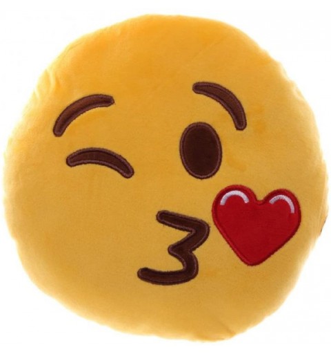 CUSCINO EMOTICON SMILE BACIO CUORE