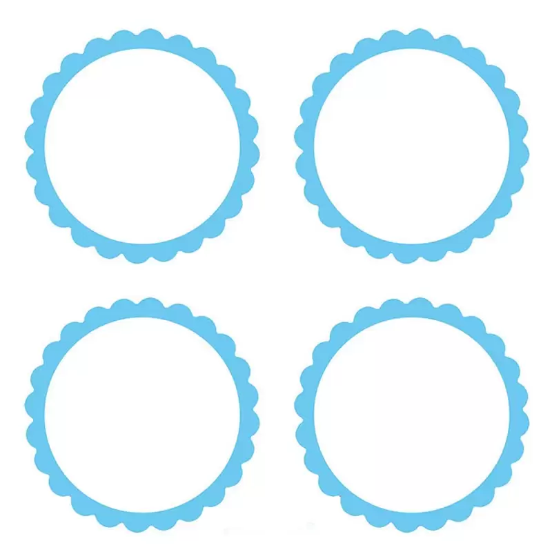 STICKERS TONDI azzurri 20 pz. 5 cm 157750.54