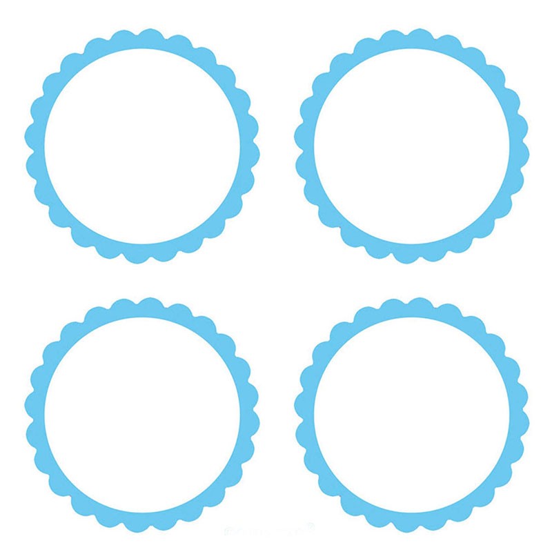 STICKERS TONDI azzurri 20 pz. 5 cm 157750.54