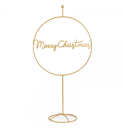 cerchio display decorativo merry christmas oro ø 400 x 785 mm 25912